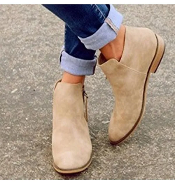 Low Boots British Style Martin Khaki - Shop at LoveMi