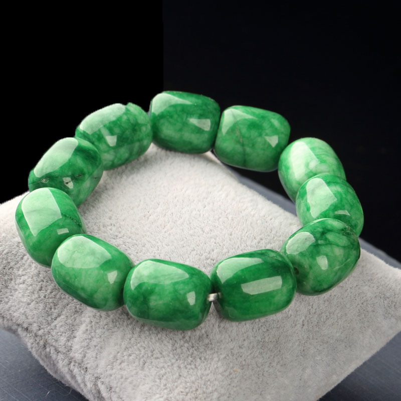 Title 1, Dry Green Bracelet Cold Jade Necklace