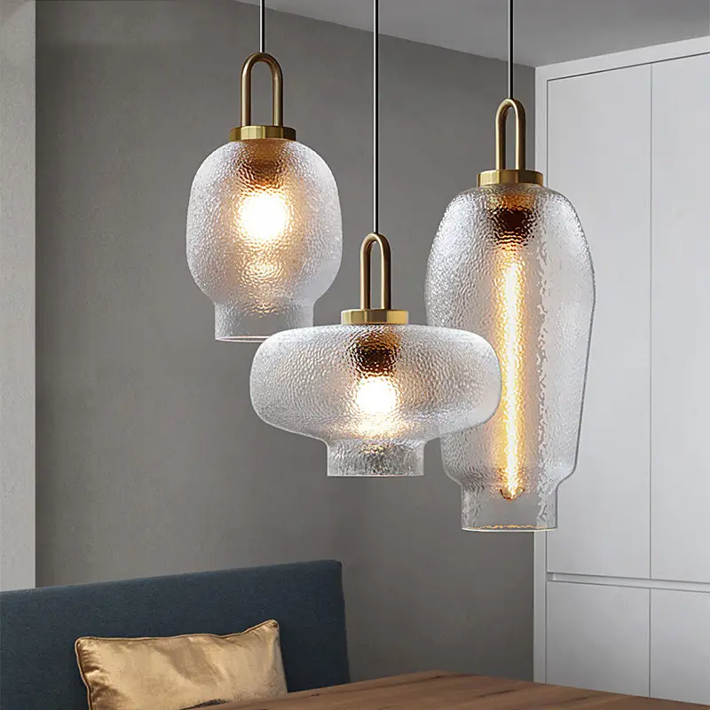 Minimalist Dining Table Modern Glass Chandelier