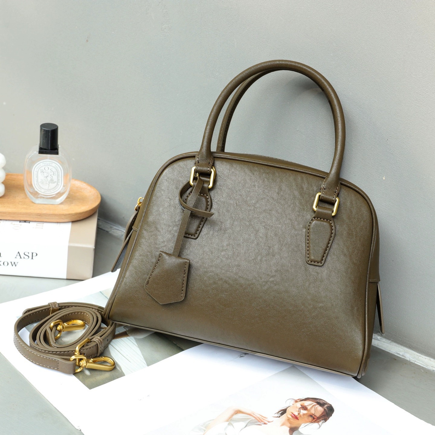 Top-Grain Leather Versatile Bag 2026 New Boston Pillow Bag Shoulder And Crossbody Bag Large Capacity Genuine Leather Handbag 10