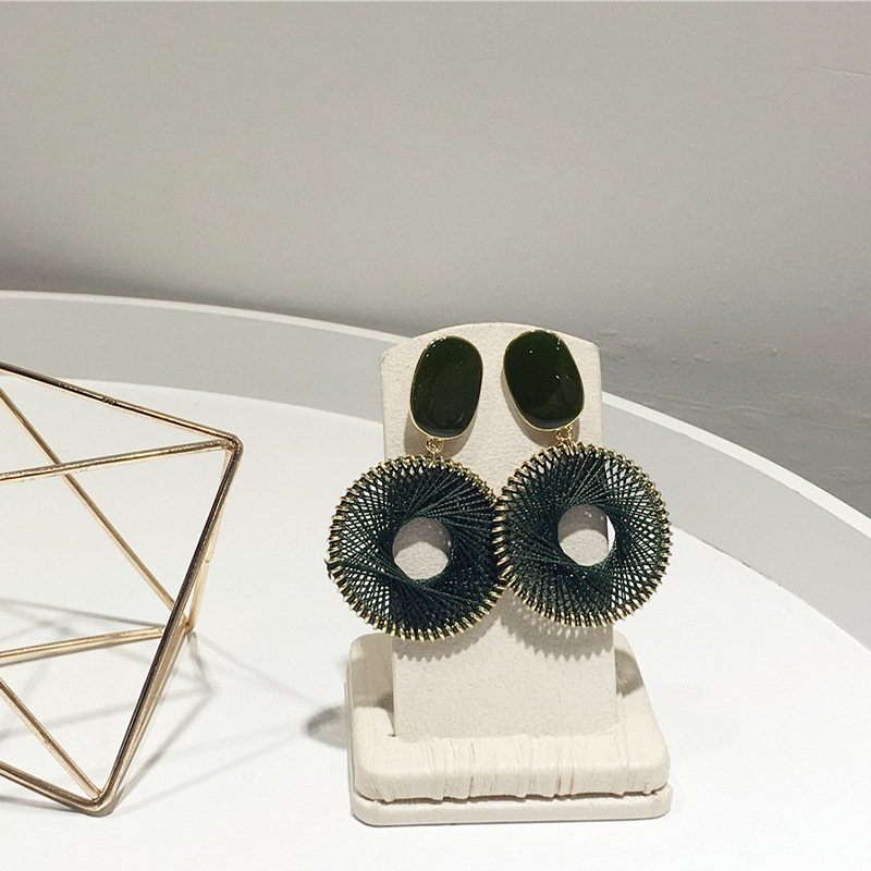 Silver Needle Oil Dripping Rectangular Thick Thread Knitting