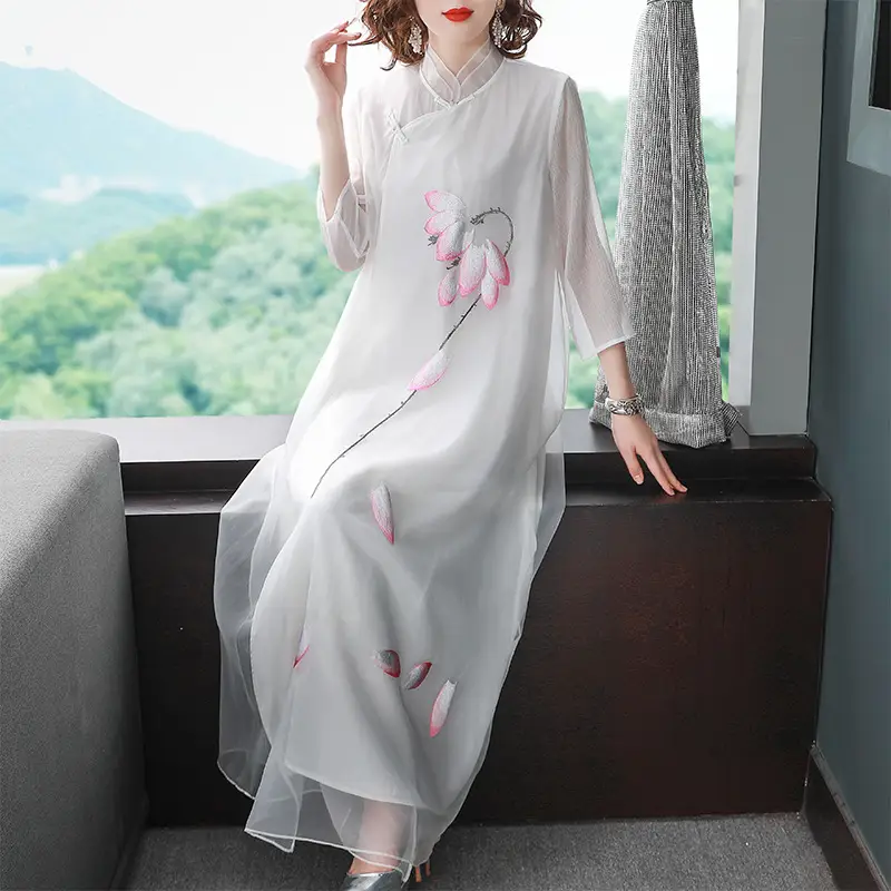 Design Women's Maternity Plus Size Zen Long Dress