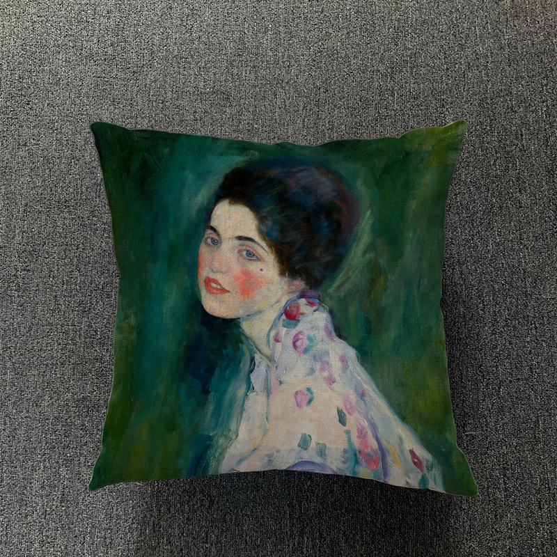 Klimt Retro Art Niche Pillow Cover - Image 8