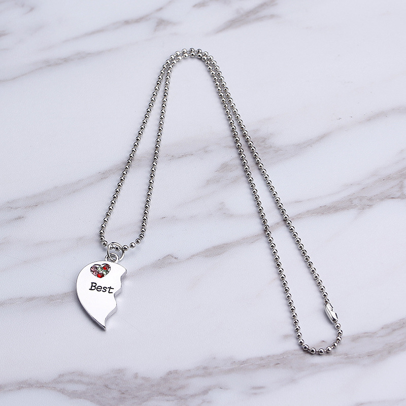 Best  Diamond Stitching Love Necklace