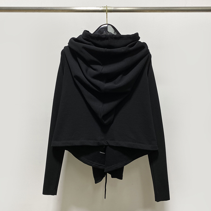 Title 2, Black pure cotton short sweater. Experience ult...