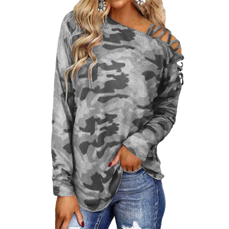 Title 2, Camouflage Printed Shoulder Straps Cross-neck L...