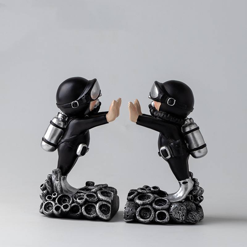 Astronaut and Diver Bookends, Pair, picture 7 of 8