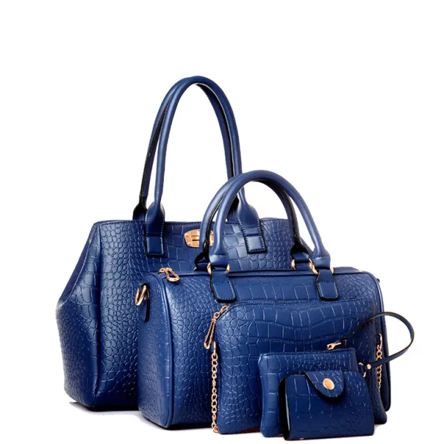 New Pattern Five piece Single shoulder Messenger Portable Picture Bag Blue - Shop at LoveMi