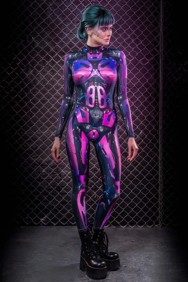Bodysuit Cosplay Robet Cosplay Halloween Black - Shop at LoveMi
