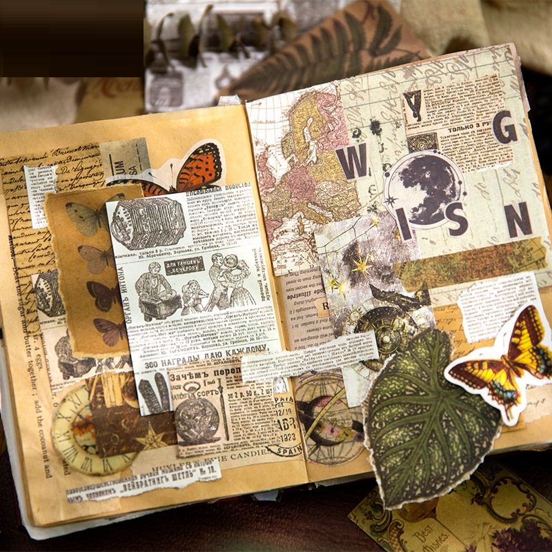 Artistic Retro Plant Flower Journal Decoration Base Paper - Image 3