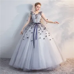 Vocal Choral Art Exam Host Long Skirt Girl - Grey - View 1