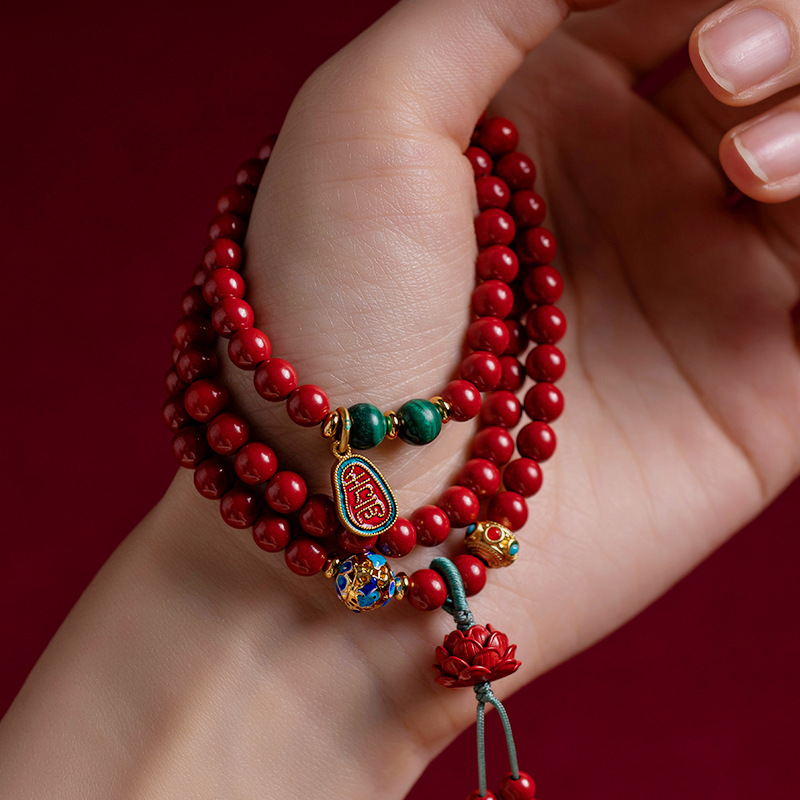 Men's And Women's Fashion Raw Ore Emperor Sandstone Multi-wrap Bracelet