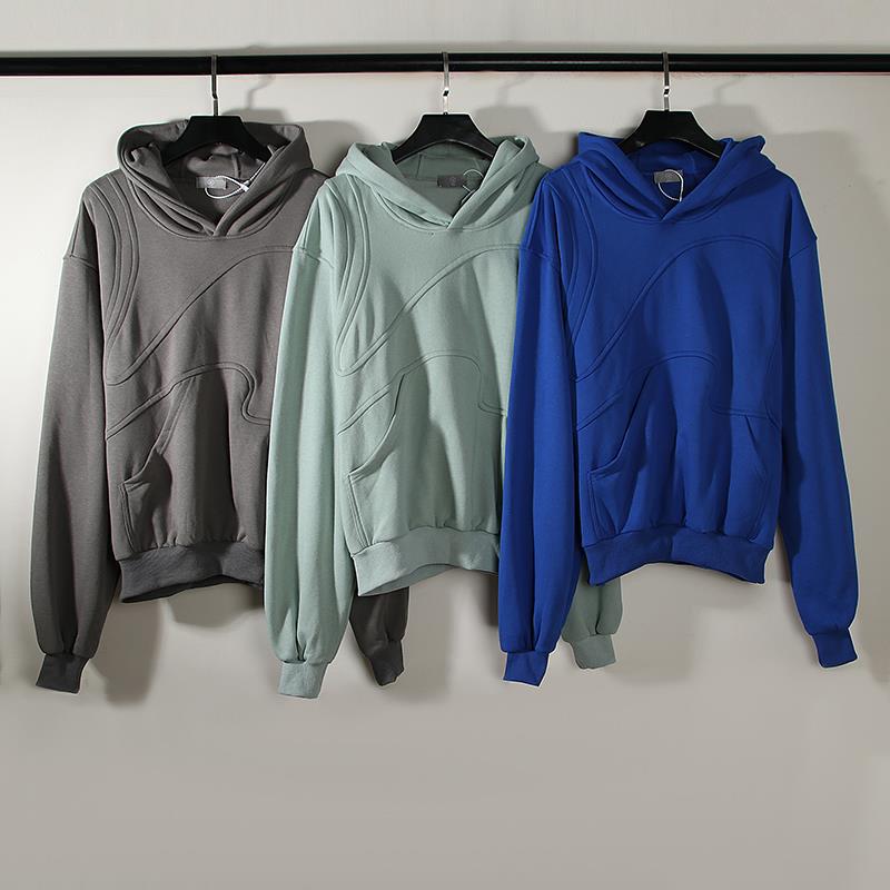 Men's Vintage Twist Striped Loose Hoodie