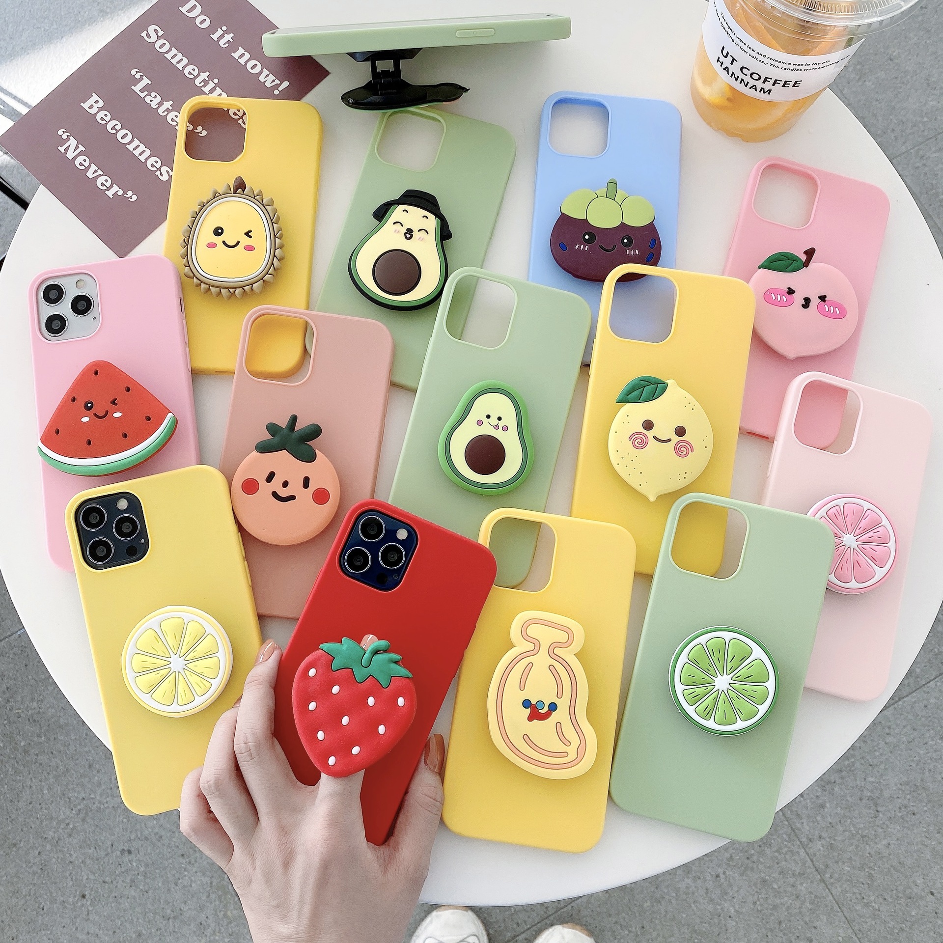 Title 5, Cute Fruit Holder Phone Case Protect your mobil...