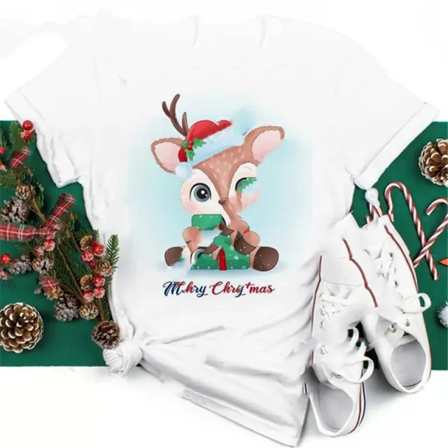 Christmas Penguin Owl Print Women's Black T Shirt C21 - Shop at LoveMi