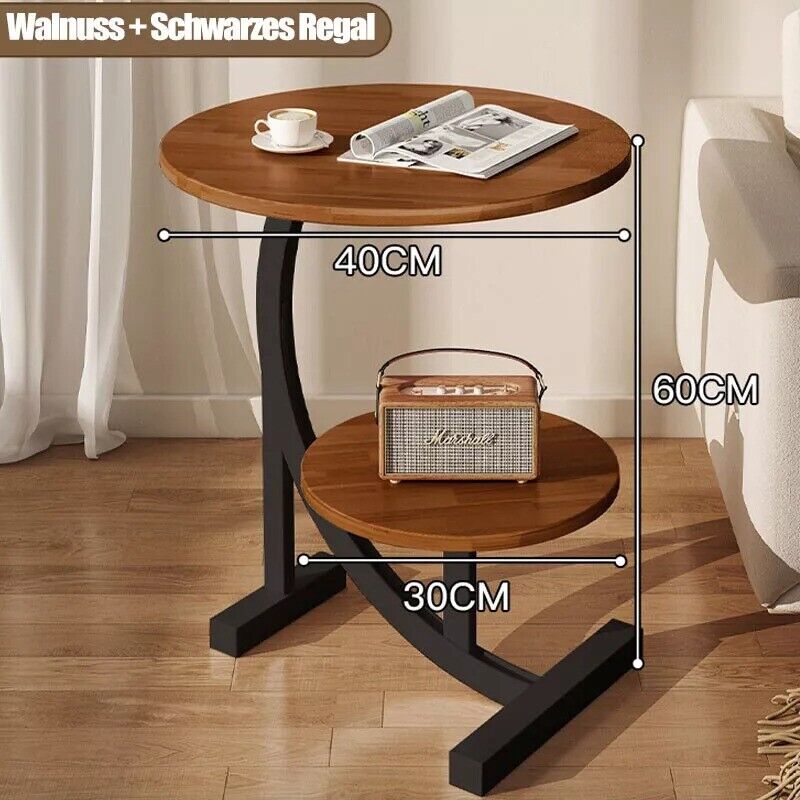 Side Table C Shaped For Sofa Coffee End Tables Living Room Bedside
