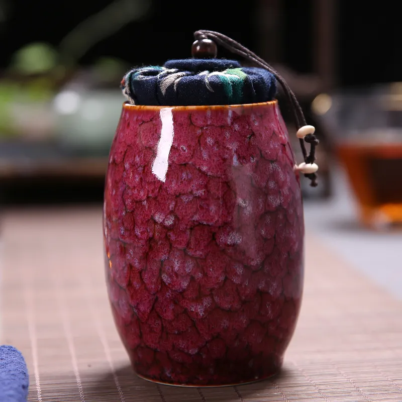 Kiln change ceramic tea pot - Deep Purple
