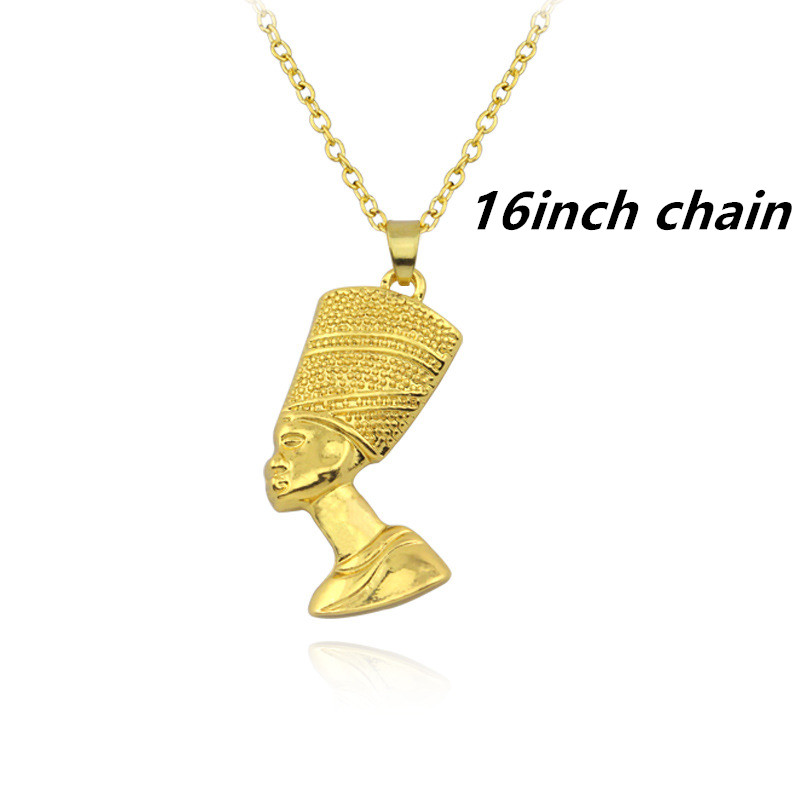 Ancient Egyptian Pharaoh Head Hip Hop Pendant Necklace