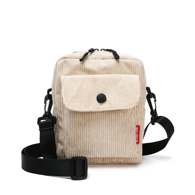 Mobile Phone Bag Corduroy Trend Messenger Small Backpack Khaki - Shop at LoveMi