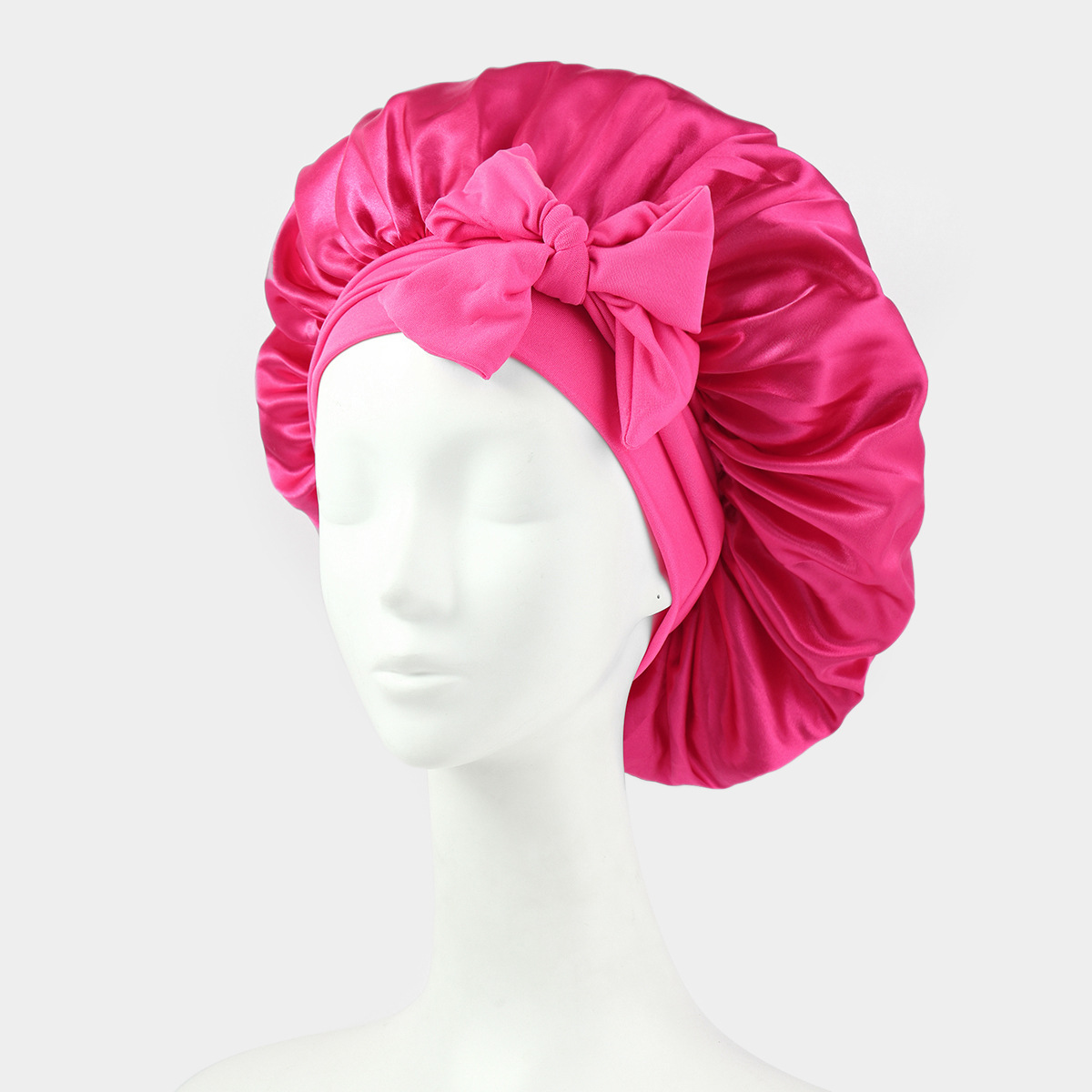 Silk Bonnet For Sleeping Women Satin Bonnet Double Layer Satin Lined Hair Bonnet With Tie Band Curly Hair - Image 19
