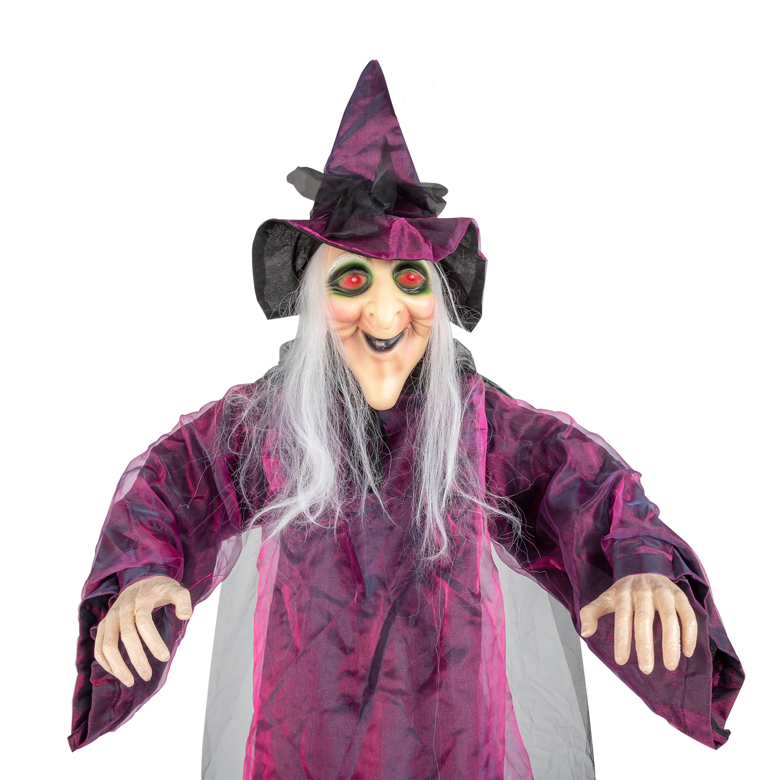 71in Life Size Hanging Witch Talking Halloween Everyday Decoration product image