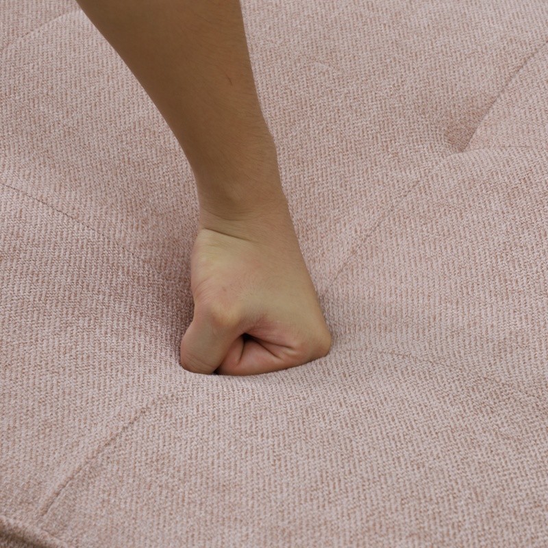 Pickup Only--Pink Sackcloth Living Room Sofabed