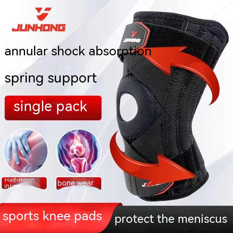 Knee Pad Sports Shock Absorption Pressure Spring Protective Gear - Image 4