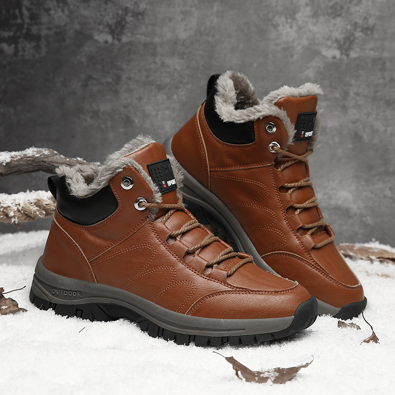 Title 13, Botas de invierno para hombre Calzado de cuero ...