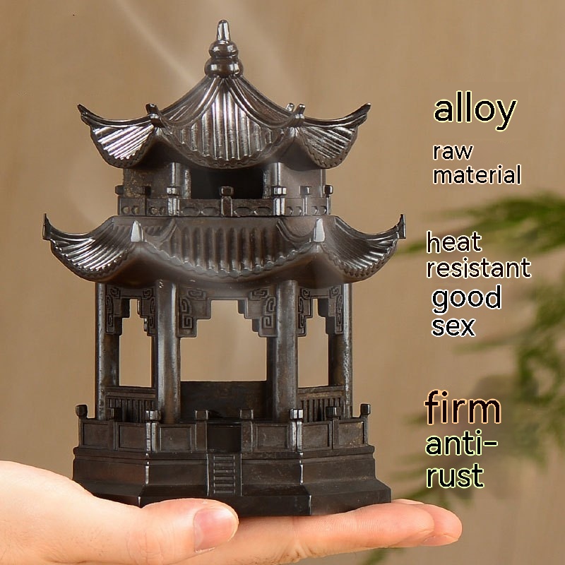 Home Indoor Chinese Pavilion Incense Burner Ornaments