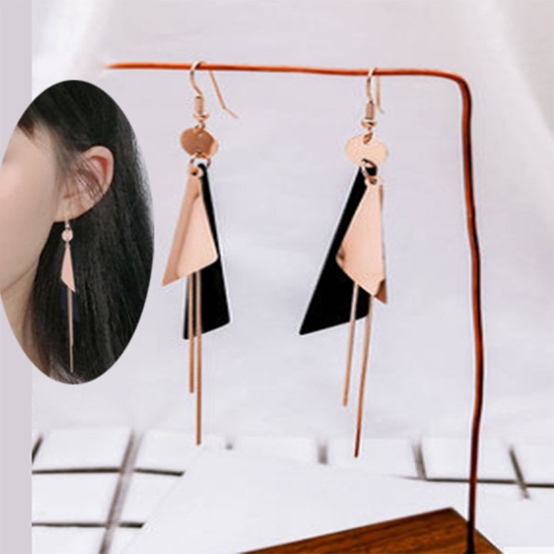 Title 5, Silver Needle Korean Earrings Temperament All-m...