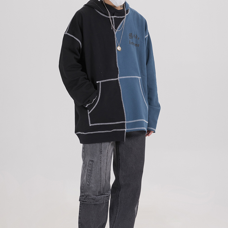 Title 4, Irregular stitching contrast sweater