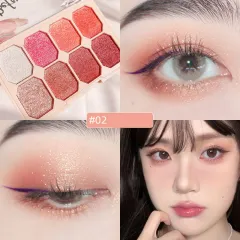 Earth Color Eye Shadow Repair Plate Pearl Milk Tea Color Makeup Cosmetics - Sunset Rose - View 1