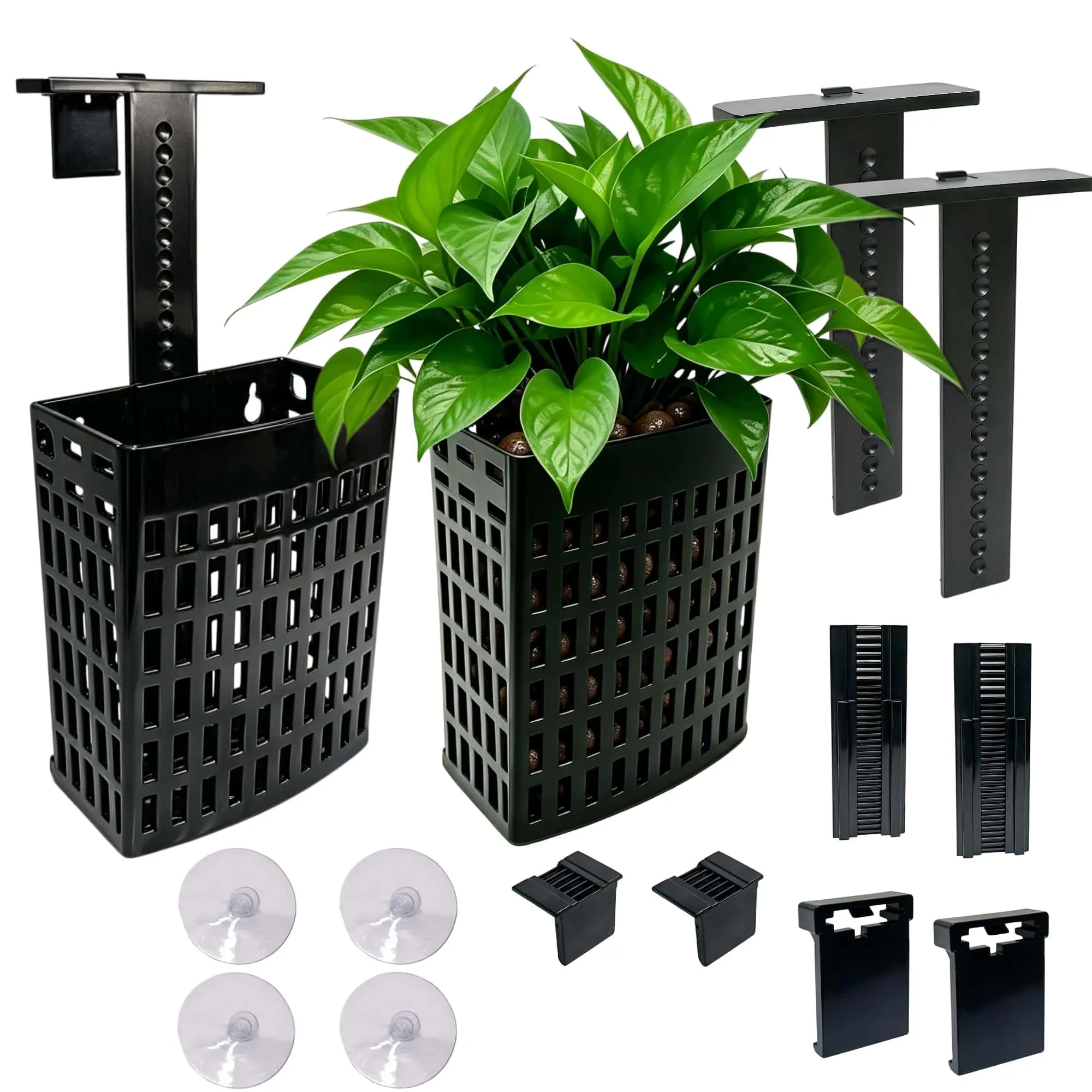 2 Pack Upgraded Aquarium Plant Holder, Adjustable