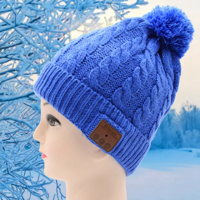 High Hat With Ball Bluetooth Music Hat Blue1 - Shop at LoveMi
