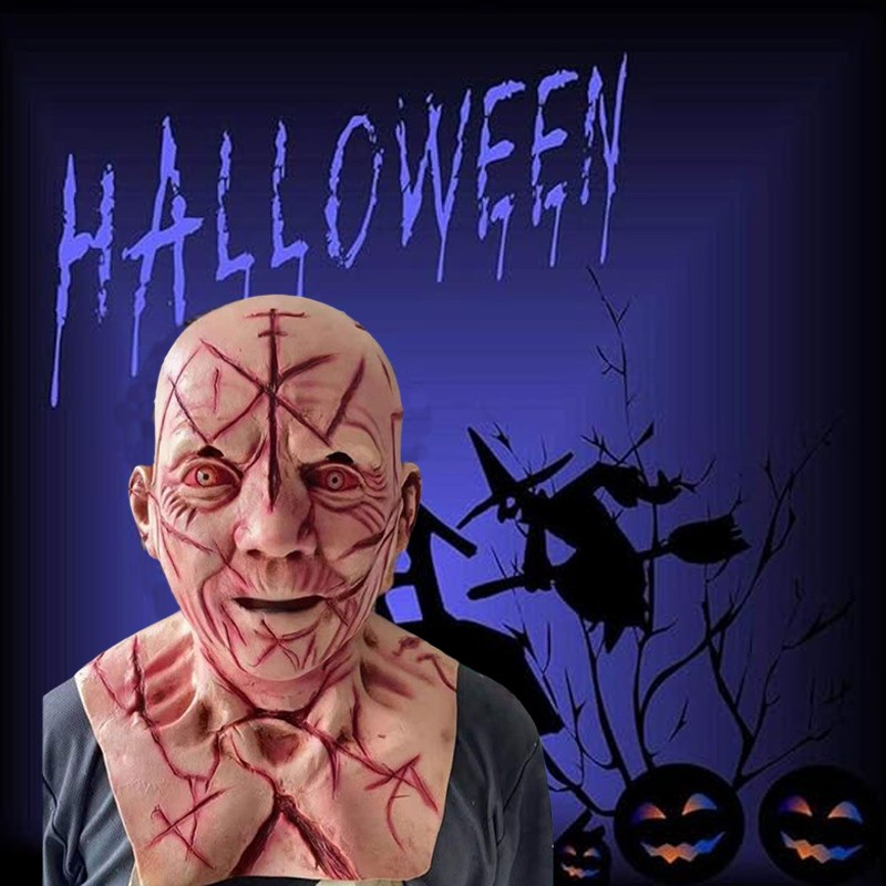 Scary Mask Latex Full Head Horror Cosplay Costume For Halloween UK — image 4