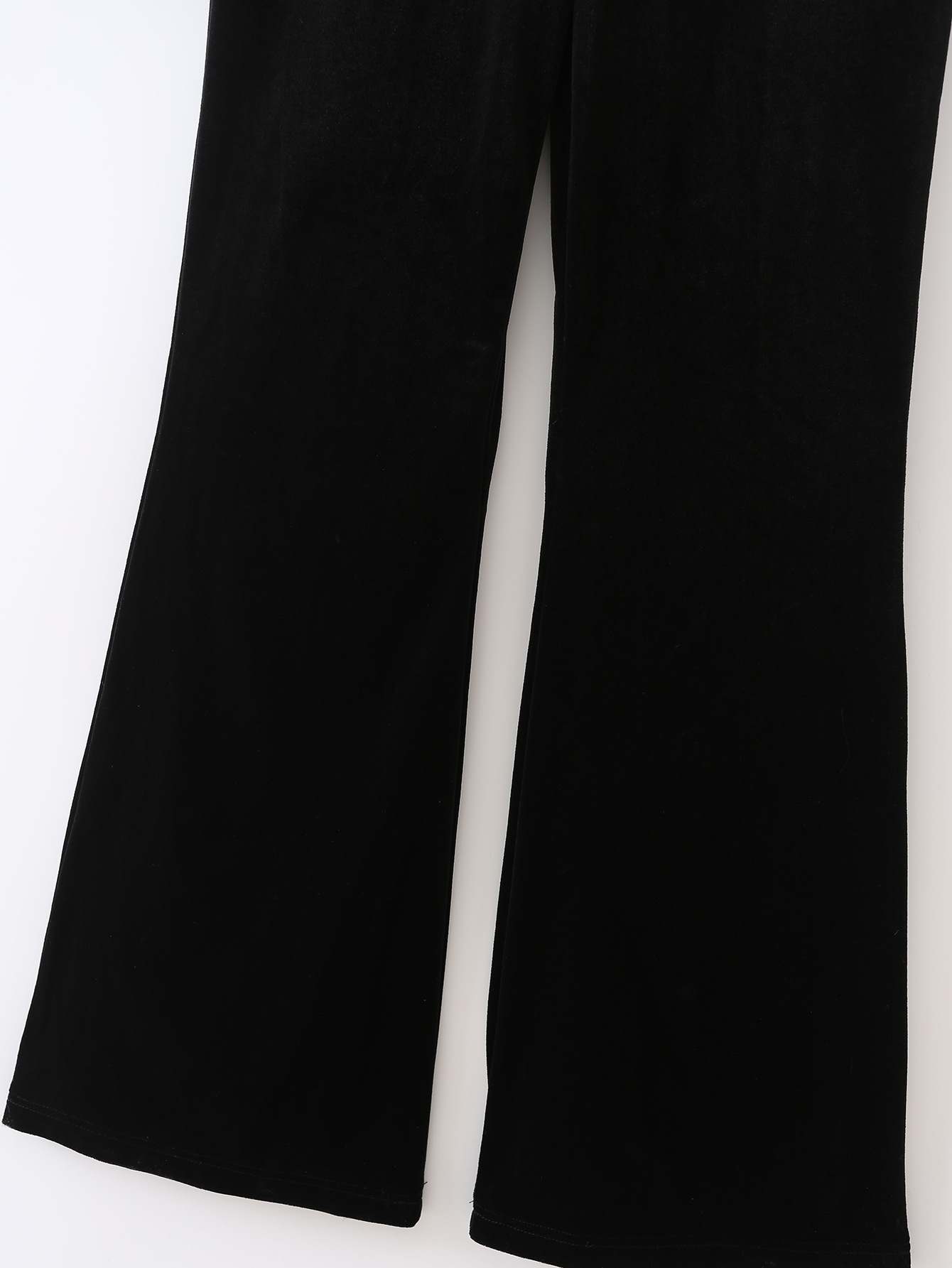 Women's Slim Fitting Velvet Hooded Jumpsuit - Image 3
