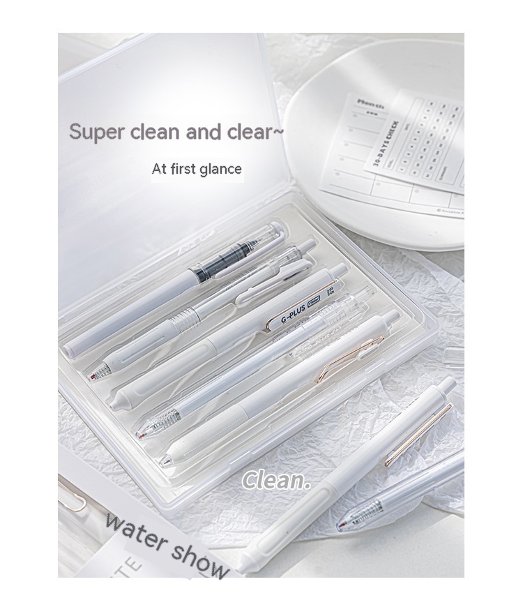 Title 7, Cream Color Gel Pen Set