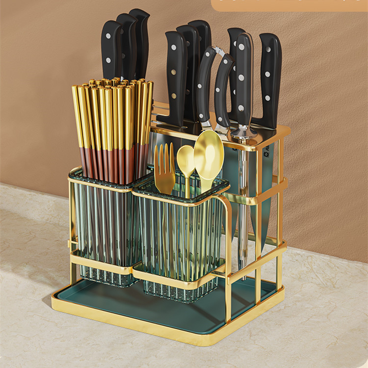 Green Gold Knife Holder Chopst