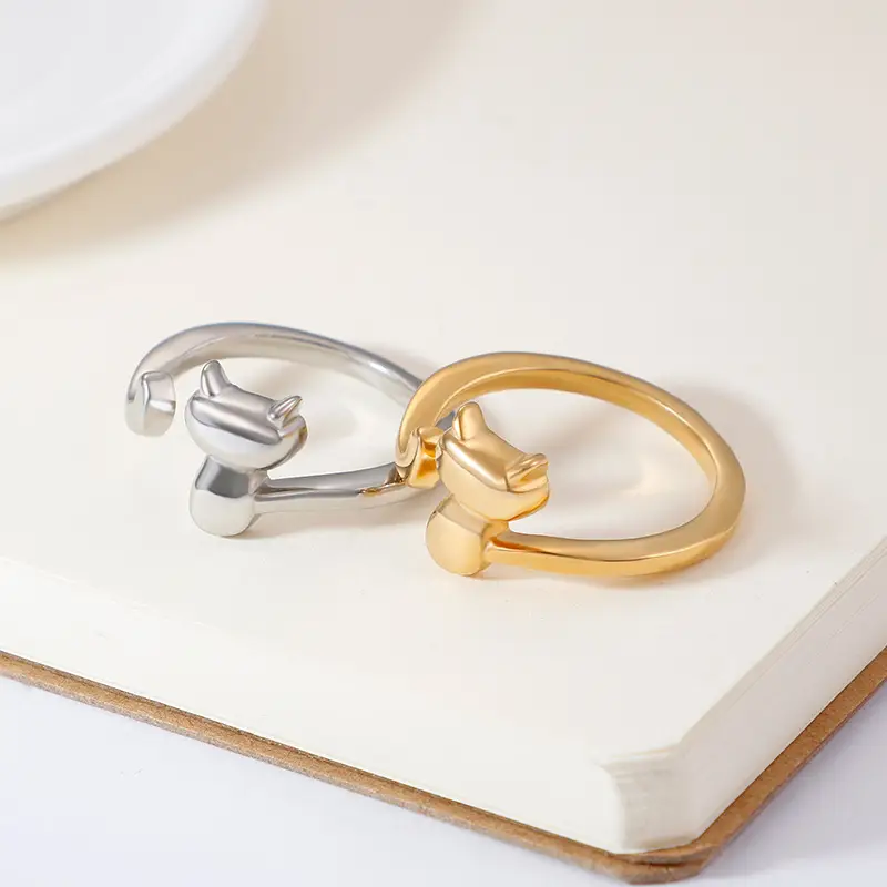 Fashionable Simple Cute Cat Ring All-match Cute Pet