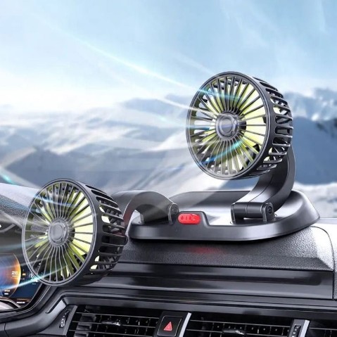 Double Headed Vehicle Fan