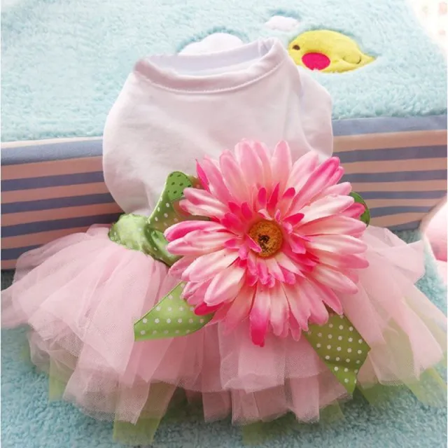 Pet Clothes Spring And Summer Teddy Dog Clothes Puppy Clothes White - Shop at LoveMi