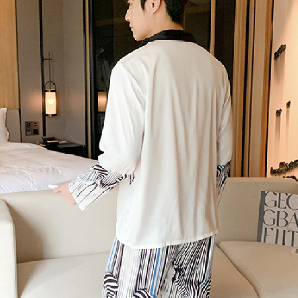 Title 6, Ice Silk Printed Long Sleeved Pants