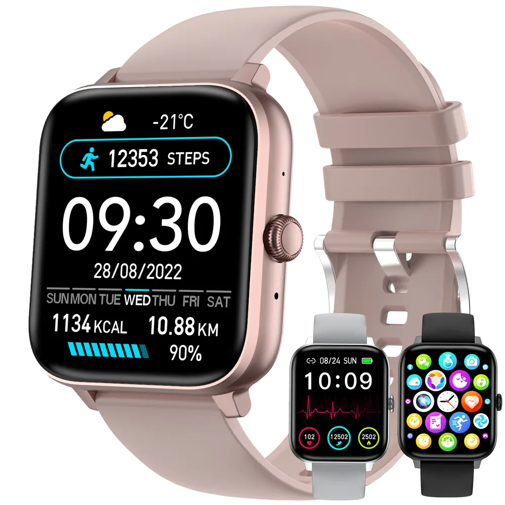 SmartWatch Men Women1.83inch BT Face Heart Rate