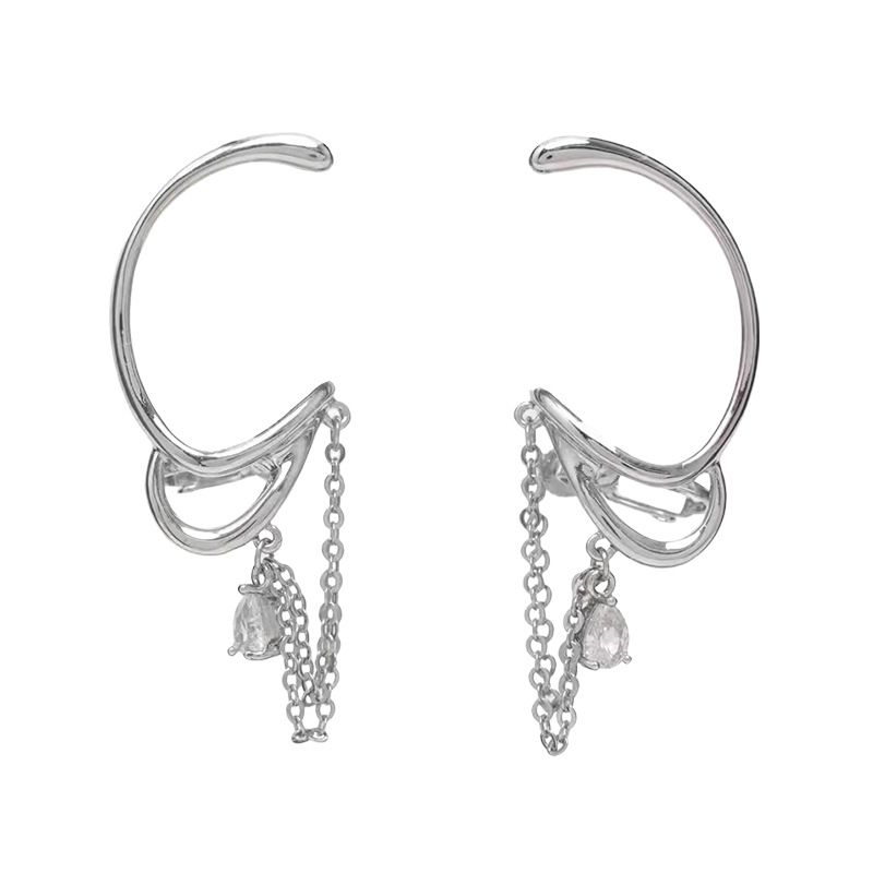Qiao Jiu No Pierced Earrings Tassel Painless Ear Clip