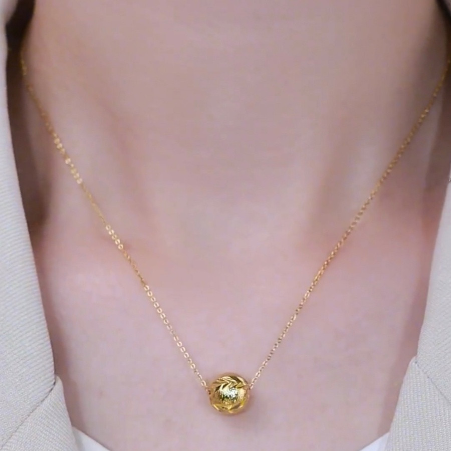 Transshipment Bead Necklace Ladies Niche Sterling Silver