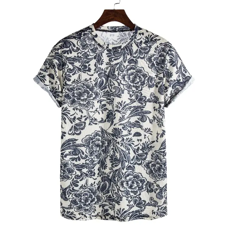 Summer Men's Clan Style Digital Printing Short-sleeved T-shirt
