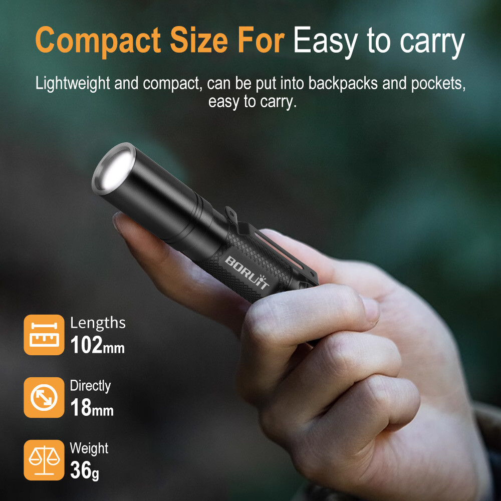 LED Waterproof Torch Flashlight Light Portable Lamp Handy Flashlights Outdoor — image 5