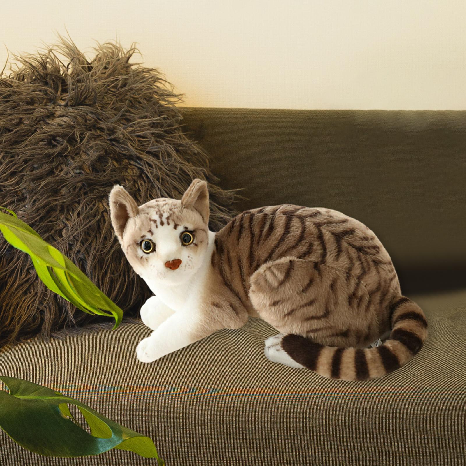 Simulation Siamese Cats Animal Plush Padding Stuffed For Birthday Gift StyleC — image 5