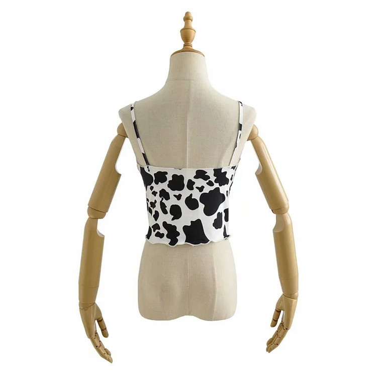 Title 5, Cute Cow Print Small Vest Women