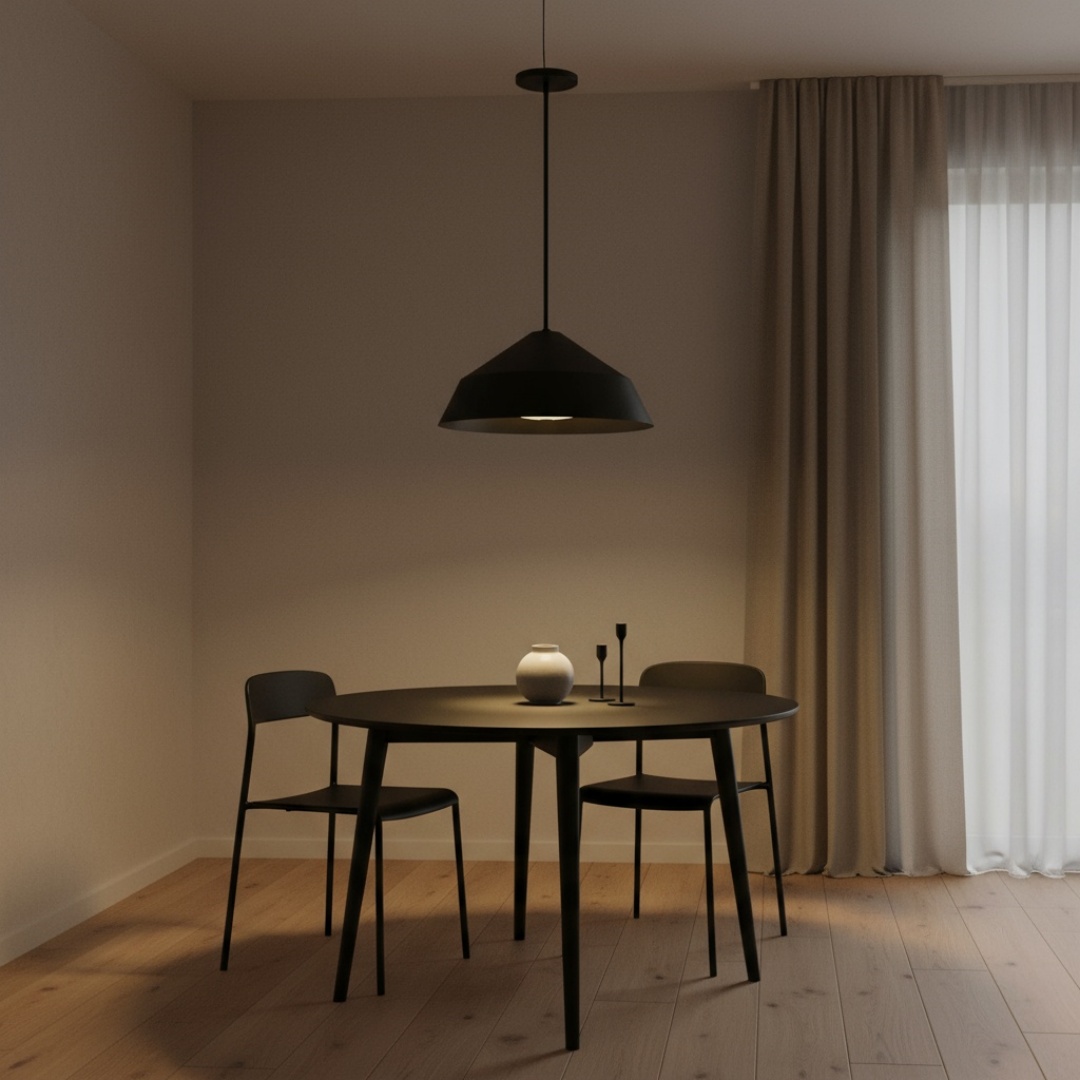 22 Inch Diameter Integrated LED Black Pendant 8
